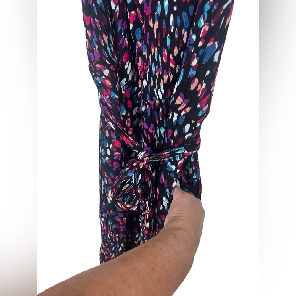 Roaman’s colorful crepe  jumper. Size 18W GUC - Picture 6 of 12